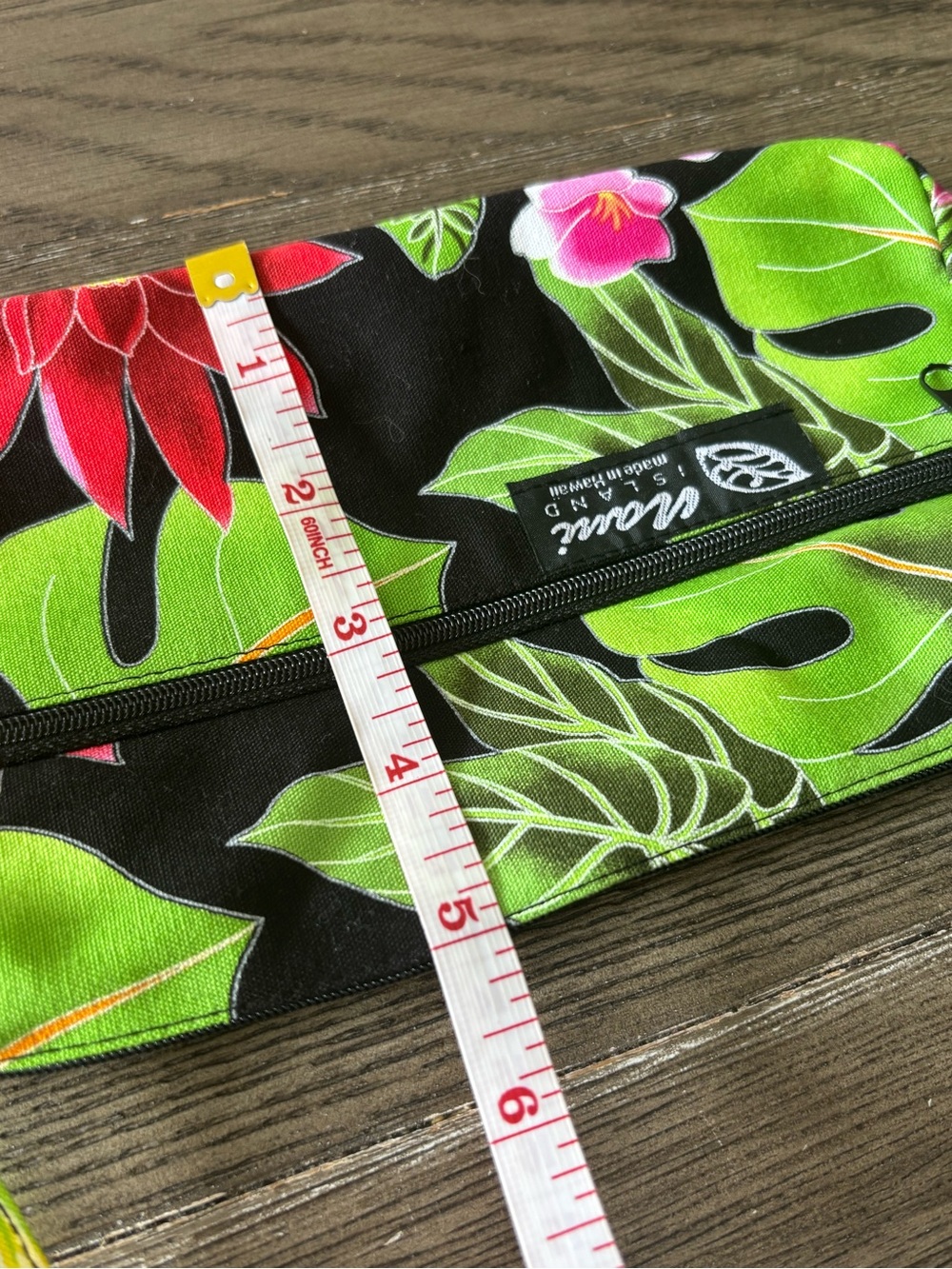 Nani Island Hawaiian Tropical Floral Baguette Shoulder Bag - Picture 10 of 10
